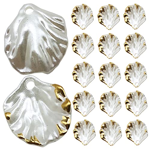 ULDIGI 100stücke Blütenblatt Charms Spacer Beads Für Armband Halskette Ohrringe Und Schmuckherstellung Und Langlebig Für Kreative Bastelprojekte ULDIGI 100stücke Blütenblatt Charms Spacer Beads Für Armband Halskette Ohrringe Und Schmuckherstellung Und Langlebig Für Kreative Bastelprojekte von ULDIGI
