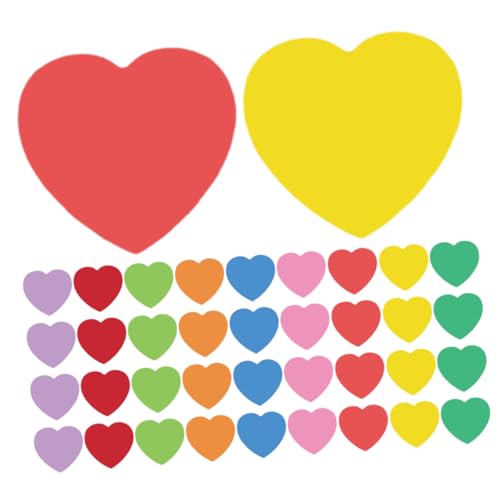 ULDIGI 108 Stück Teiliges Herzförmiges Handschriftpapier Farben Bastelpapier Herzpapier für Pinnwände DIY Bastelprojekte Klassenzimmerdekoration Vielseitig für Valentinstag und ULDIGI 108 Stück Teiliges Herzförmiges Handschriftpapier Farben Bastelpapier Herzpapier für Pinnwände DIY Bastelprojekte Klassenzimmerdekoration Vielseitig für Valentinstag und von ULDIGI