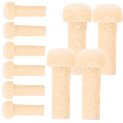 ULDIGI 10Stücke Mini Holzachse Pegs Unvollendete Holzspielzeugzubehör für DIY Möbelprojekte für Bastelarbeiten und Spielzeugherstellung ULDIGI 10Stücke Mini Holzachse Pegs Unvollendete Holzspielzeugzubehör für DIY Möbelprojekte für Bastelarbeiten und Spielzeugherstellung von ULDIGI