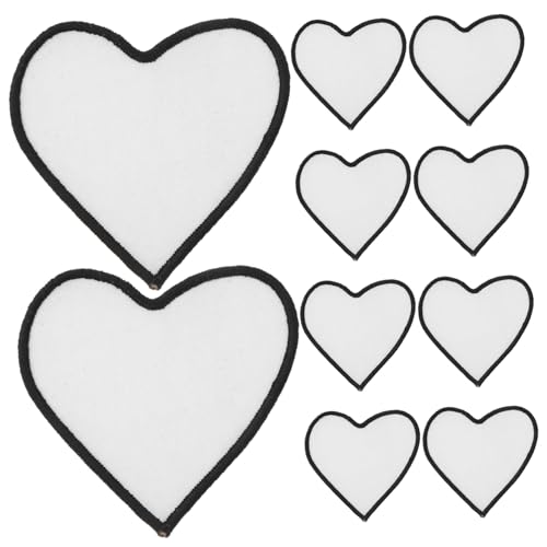 ULDIGI 10Stücke Sublimation Patches Leere Bügelbilder für Textilien DIY Reparatur Patches für Bekleidungsflächen für Anpassungen und Designs von ULDIGI