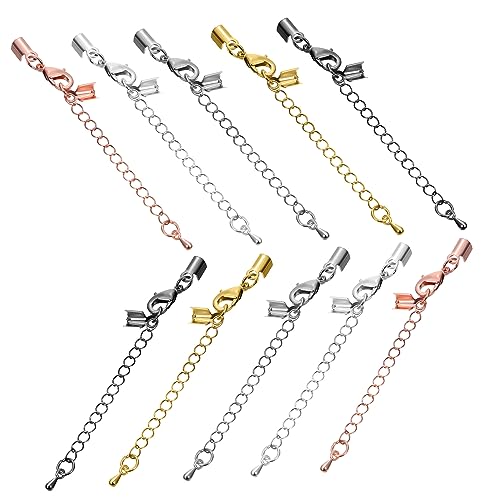 ULDIGI 10Stücke Teiliges Kettenverlängerungen für Schmuckherstellung Ketten mit Karabinerverschluss für Armbänder und DIY Projekte Vielseitig Einsetzbar ULDIGI 10Stücke Teiliges Kettenverlängerungen für Schmuckherstellung Ketten mit Karabinerverschluss für Armbänder und DIY Projekte Vielseitig Einsetzbar von ULDIGI