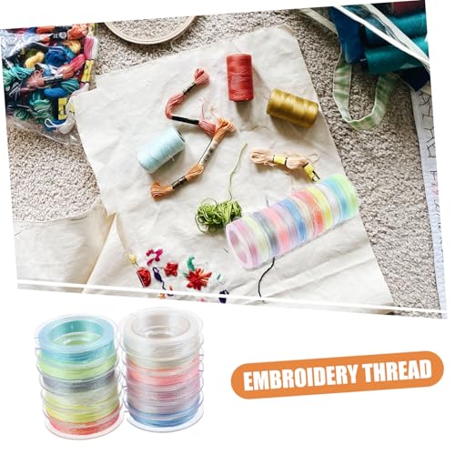 ULDIGI 12 Rollen Leuchtendes Stickgarn The dark Nähgarn für DIY Kleidung Quilten und Handarbeiten Langlebiges Reißfestes Stickfaden für Mode und Dekoration von ULDIGI