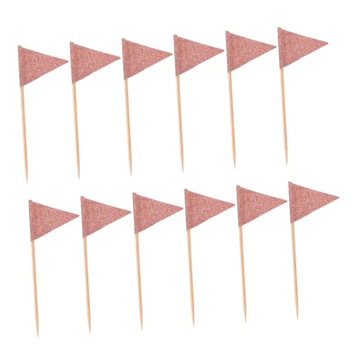 ULDIGI 12 Stück Teiliges Dekorative Party Fahnen Picks aus Roségoldenem Glitzer Dreieckige Cake Topper für Kuchen Cupcakes Obst und Appetizer Vielseitig für Geburtstage Hochzeiten und ULDIGI 12 Stück Teiliges Dekorative Party Fahnen Picks aus Roségoldenem Glitzer Dreieckige Cake Topper für Kuchen Cupcakes Obst und Appetizer Vielseitig für Geburtstage Hochzeiten und von ULDIGI