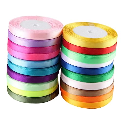 ULDIGI 12 Stück Teiliges Satin Geschenkband Breites Grosgrain Satinband für Hochzeiten Weihnachten und DIY Dekorationen für Schleifen Verpackungen und Bastelprojekte Zufällige Farbe ULDIGI 12 Stück Teiliges Satin Geschenkband Breites Grosgrain Satinband für Hochzeiten Weihnachten und DIY Dekorationen für Schleifen Verpackungen und Bastelprojekte Zufällige Farbe von ULDIGI