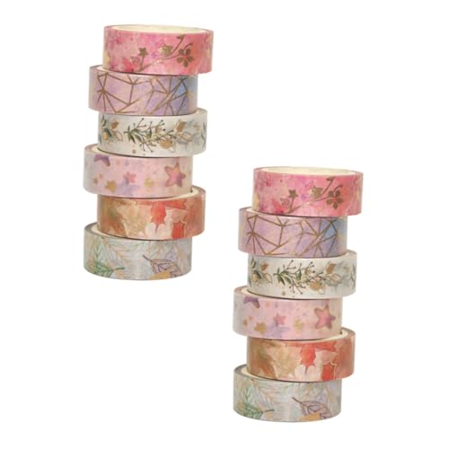 ULDIGI 12 Stück Teiliges Washi Tape Japanischer Stil Mehrfarbiges Dekoratives Klebeband Tearable Masking Tape Vielseitig für Scrapbooking Journal DIY und Bürogebrauch ULDIGI 12 Stück Teiliges Washi Tape Japanischer Stil Mehrfarbiges Dekoratives Klebeband Tearable Masking Tape Vielseitig für Scrapbooking Journal DIY und Bürogebrauch von ULDIGI