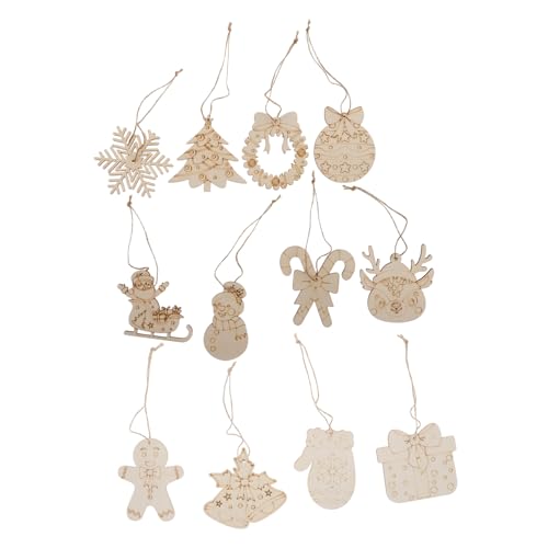 ULDIGI 12 Stück Weihnachts Holzanhänger Dekoration Holzbaum Basteln Holz Hängende Ornamente Holzspäne Leere Holzausschnitte Weihnachtsbaum Holzausschnitt Bemalbar Holzbaum ULDIGI 12 Stück Weihnachts Holzanhänger Dekoration Holzbaum Basteln Holz Hängende Ornamente Holzspäne Leere Holzausschnitte Weihnachtsbaum Holzausschnitt Bemalbar Holzbaum von ULDIGI