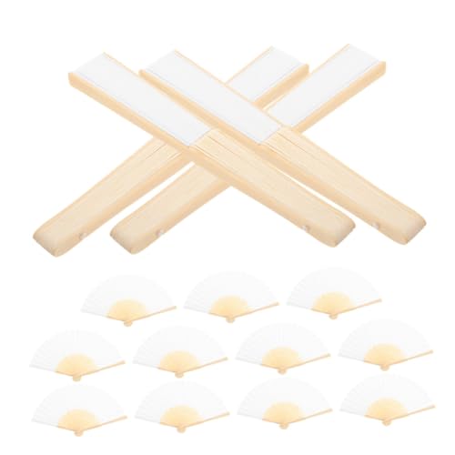 ULDIGI 15 Stück Teiliges Weiße Falt Handfächer aus und Papier Handlich mit Blanker Oberfläche zum Bemalen für Hochzeit Partydeko und DIY Kunstprojekte ULDIGI 15 Stück Teiliges Weiße Falt Handfächer aus und Papier Handlich mit Blanker Oberfläche zum Bemalen für Hochzeit Partydeko und DIY Kunstprojekte von ULDIGI