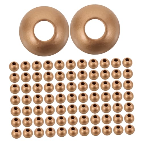 ULDIGI 150 Stück Holzperlen Großes Loch Gefärbte Runde Holzperlen Für DIY Schmuck Basteln Abstandshalter Perlen Für Armbänder Halsketten Schlüsselanhänger ULDIGI 150 Stück Holzperlen Großes Loch Gefärbte Runde Holzperlen Für DIY Schmuck Basteln Abstandshalter Perlen Für Armbänder Halsketten Schlüsselanhänger von ULDIGI