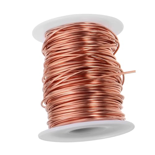 ULDIGI 1Rolle Kupferdraht Handgefertigter Schmuckdraht für DIY Projekte Vielseitig Einsetzbar für Basteln Gartenarbeit und Elektroarbeiten Emaillierter Kupferdraht ULDIGI 1Rolle Kupferdraht Handgefertigter Schmuckdraht für DIY Projekte Vielseitig Einsetzbar für Basteln Gartenarbeit und Elektroarbeiten Emaillierter Kupferdraht von ULDIGI