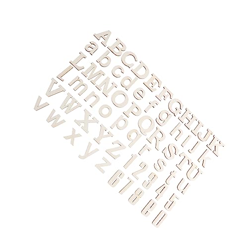 ULDIGI 1Satz DIY Alphabet Holzscheiben Unvollendete Holzstücke für Bastelprojekte Leere Holzscheiben Dekorieren für Hochzeitsdekoration von ULDIGI