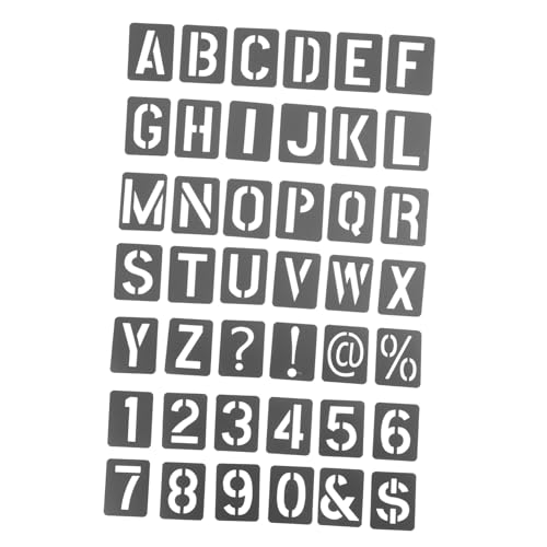 ULDIGI 1Satz Schablonen Große Alphabet Schablonen Wiederverwendbare Schablonen für DIY Wandgestaltung für Acrylmalerei und Bastelprojekte von ULDIGI