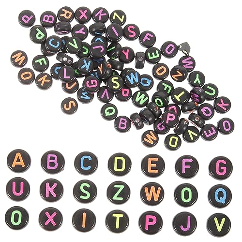 ULDIGI 1Tasche DIY Buchstabenperlen Acrylperlen für Armbänder Schmuckherstellung Handgefertigte Buchstabenperlen für Bastelprojekte und ULDIGI 1Tasche DIY Buchstabenperlen Acrylperlen für Armbänder Schmuckherstellung Handgefertigte Buchstabenperlen für Bastelprojekte und von ULDIGI