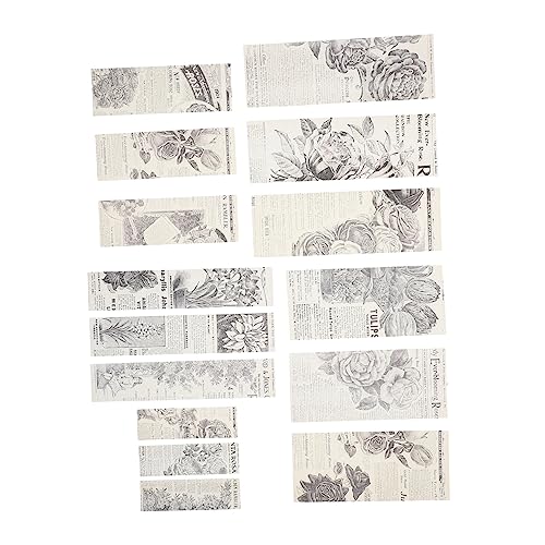 ULDIGI 2 Sätze Vintage Washi Aufkleber Retro Diy Sticker für Scrapbooking und Journaling für Dekorationen und Persönliche Handarbeiten Aufkleber pro Packung von ULDIGI