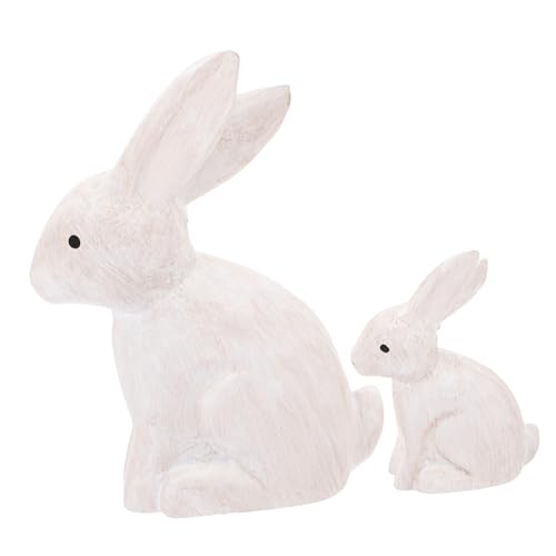 ULDIGI 2 Stück DIY Holzkaninchen Figuren Unlackierte Holzmodelle zum Basteln Kleine Deko für Ostern Unvollendete Holzornamente für Kreative Projekte ULDIGI 2 Stück DIY Holzkaninchen Figuren Unlackierte Holzmodelle zum Basteln Kleine Deko für Ostern Unvollendete Holzornamente für Kreative Projekte von ULDIGI