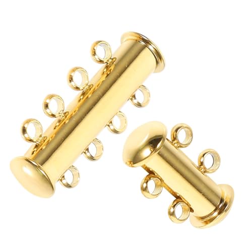 ULDIGI 2 Stück Edelstahl Kettenverbinder Löchern Langlebige Schmuckverschlüsse für Mehrreihige Halsketten und Armbänder Robust und Leicht für DIY Schmuckherstellung ULDIGI 2 Stück Edelstahl Kettenverbinder Löchern Langlebige Schmuckverschlüsse für Mehrreihige Halsketten und Armbänder Robust und Leicht für DIY Schmuckherstellung von ULDIGI
