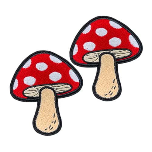 ULDIGI 2 Stück Pilz Aufnäher zum Aufbügeln Niedliche Cartoon Applikationen Bestickte Patch Patches für Jeans Jacken Rucksäcke Einfache Anwendung ohne Nähen Langlebig Waschbar ULDIGI 2 Stück Pilz Aufnäher zum Aufbügeln Niedliche Cartoon Applikationen Bestickte Patch Patches für Jeans Jacken Rucksäcke Einfache Anwendung ohne Nähen Langlebig Waschbar von ULDIGI