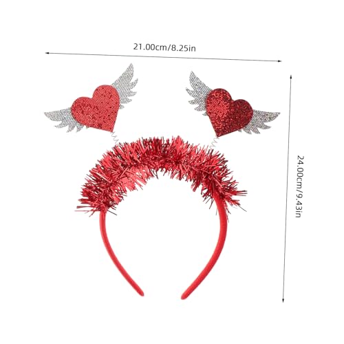 ULDIGI 2 Stück Rotes Herz Pailletten Haarreif Glitzernde Valentinstag Haarbänder Festlicher Kopfschmuck mit Funkelnden Herzformen Party und Karnevalsaccessoire für Damen und Mädchen ULDIGI 2 Stück Rotes Herz Pailletten Haarreif Glitzernde Valentinstag Haarbänder Festlicher Kopfschmuck mit Funkelnden Herzformen Party und Karnevalsaccessoire für Damen und Mädchen von ULDIGI