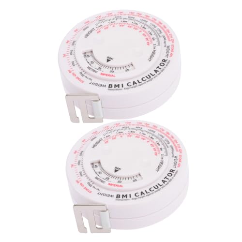 ULDIGI 2 Stück Rundes Bmi Maßband Taillenumfang Körperumfang Flexibles Langlebiges Abs pp Material Präzise Bmi Gesundheitsmessung für Männer und Frauen ULDIGI 2 Stück Rundes Bmi Maßband Taillenumfang Körperumfang Flexibles Langlebiges Abs pp Material Präzise Bmi Gesundheitsmessung für Männer und Frauen von ULDIGI