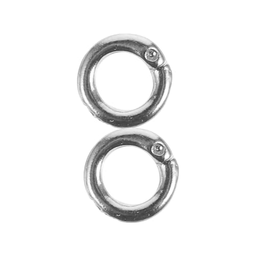ULDIGI 2 Stück Sterlingsilber Biegeringe Schmuckverbinder für Halsketten Armbänder DIY Schmuckherstellung Reparatur Zubehör Leicht und Langlebig von ULDIGI