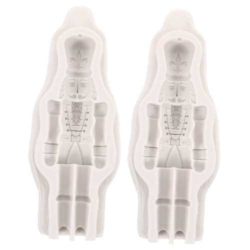 ULDIGI 2 Stück Weihnachtliche Nussknacker Soldat Silikonform Flexible Epoxidharz Gießform für Weihnachtsdeko Langlebig und Einfach zu Entformen Geeignet für Harz Seife Kerzen ULDIGI 2 Stück Weihnachtliche Nussknacker Soldat Silikonform Flexible Epoxidharz Gießform für Weihnachtsdeko Langlebig und Einfach zu Entformen Geeignet für Harz Seife Kerzen von ULDIGI