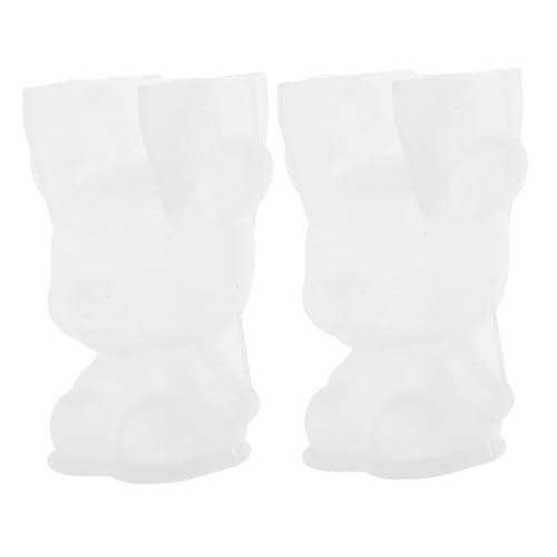 ULDIGI 2 Stück Weiße Elk Silikonform Flexible Gießform für Resin DIY Tierdekor Langlebige Epoxidharz Form Einfach zu Entformen für Bastelanfänger und Heimdekoration von ULDIGI
