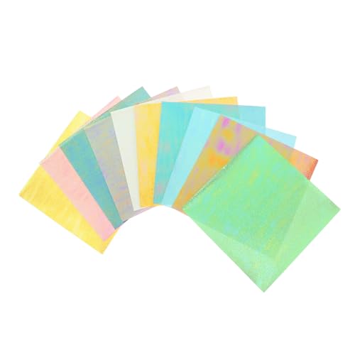 ULDIGI 20 Blatt Schimmerndes Origami-papier Für Kinder, Diy-kunsthandwerk, Perlmuttartiges Quadratisches Papier Zum Falten Von Kränen, Glitzerpapier Für Handgefertigte Projekte Für von ULDIGI