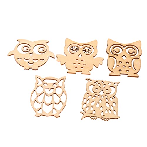 ULDIGI 20 Stück Eulenscheiben Aus Stabilem Glattem Holz Zufällige Stile Zum Basteln Von Ornamenten Holzbasteln Ornament-dekoration ULDIGI 20 Stück Eulenscheiben Aus Stabilem Glattem Holz Zufällige Stile Zum Basteln Von Ornamenten Holzbasteln Ornament-dekoration von ULDIGI