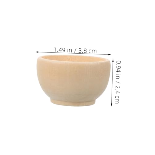 ULDIGI 20 Stück Teiliges DIY Holzschalen Kleine Unbemalte Holzschälchen Robuste Mini Holzschalen für Bastelprojekte Natürliche Holzornamente zum Bemalen und Dekorieren ULDIGI 20 Stück Teiliges DIY Holzschalen Kleine Unbemalte Holzschälchen Robuste Mini Holzschalen für Bastelprojekte Natürliche Holzornamente zum Bemalen und Dekorieren von ULDIGI