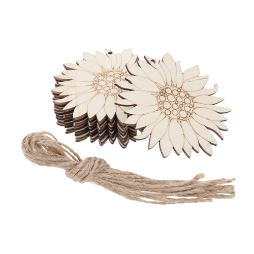 ULDIGI 20 Stück Teiliges Holz Sonnenblumen Naturbelassenes DIY Gartenkunst Handgefertigte Blumen zum Bemalen und Dekorieren von Haus und Garten Vielseitiges Naturmaterial für Kreative ULDIGI 20 Stück Teiliges Holz Sonnenblumen Naturbelassenes DIY Gartenkunst Handgefertigte Blumen zum Bemalen und Dekorieren von Haus und Garten Vielseitiges Naturmaterial für Kreative von ULDIGI