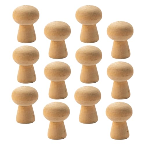 ULDIGI 20 Stück Teiliges Holzpilz Deko zum Bemalen Kinderfreundliche DIY Holzfiguren Kreative Desktop adornments Fantasie und Handfertigkeit für kreative Beschäftigung und ULDIGI 20 Stück Teiliges Holzpilz Deko zum Bemalen Kinderfreundliche DIY Holzfiguren Kreative Desktop adornments Fantasie und Handfertigkeit für kreative Beschäftigung und von ULDIGI