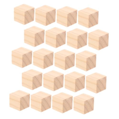 ULDIGI 20 Stück Teiliges Kleine Holzklötze Quadratisch Blanko Splintfrei Sicher für Montessori Mathe Manipulatives DIY Bastelprojekte Stapelspielzeug und Kreative Lernaktivitäten ULDIGI 20 Stück Teiliges Kleine Holzklötze Quadratisch Blanko Splintfrei Sicher für Montessori Mathe Manipulatives DIY Bastelprojekte Stapelspielzeug und Kreative Lernaktivitäten von ULDIGI