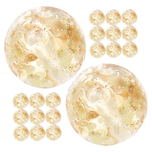 ULDIGI 20 Stück Teiliges Leuchtende Glasperlen für Schmuckherstellung DIY Armband Halskettenperlen Gelb Goldene Spacer Perlen für Kreative Bastelprojekte und Individuelle Accessoires ULDIGI 20 Stück Teiliges Leuchtende Glasperlen für Schmuckherstellung DIY Armband Halskettenperlen Gelb Goldene Spacer Perlen für Kreative Bastelprojekte und Individuelle Accessoires von ULDIGI