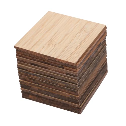 ULDIGI 20 Stück Teiliges Quadratische Bambusplatten DIY Blanko Bastelmaterial Doppelseitig Bemalbar für Malen Gravieren Geburtstags und Hochzeitsdekoration ULDIGI 20 Stück Teiliges Quadratische Bambusplatten DIY Blanko Bastelmaterial Doppelseitig Bemalbar für Malen Gravieren Geburtstags und Hochzeitsdekoration von ULDIGI