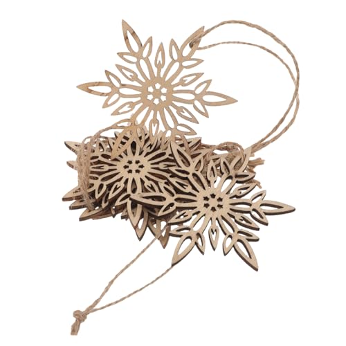 ULDIGI 20 Stück Teiliges Weihnachts-holz-schneeflocken zum Bemalen Unvollendete Holzanhänger für DIY Bastelprojekte Leichte Holzscheiben zum Aufhängen an Weihnachtsbäumen ULDIGI 20 Stück Teiliges Weihnachts-holz-schneeflocken zum Bemalen Unvollendete Holzanhänger für DIY Bastelprojekte Leichte Holzscheiben zum Aufhängen an Weihnachtsbäumen von ULDIGI