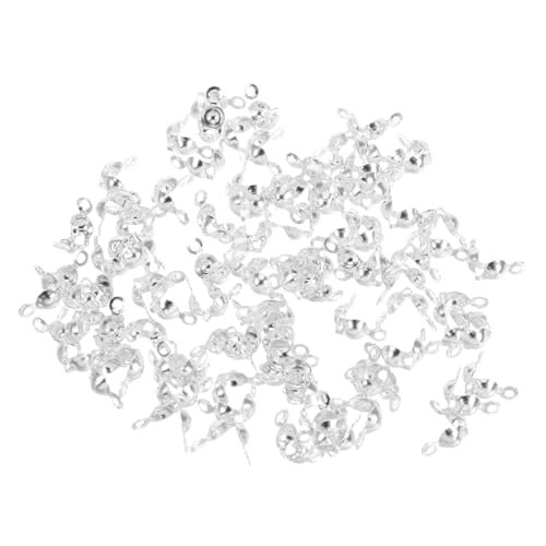ULDIGI 200 Stück Eisenperlenspitzen, Knotenabdeckungen Für Schmuckherstellungszubehör, Endcrimps Für Halsketten, Armbänder Und Ohrringe, Bastelprojekte von ULDIGI