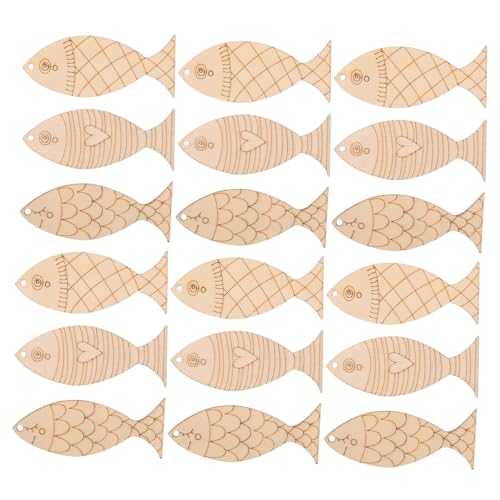 ULDIGI 200 Stück Holz Fisch Wanddeko mit Filigranem Ausschnitt Mediterraner Küstenstil zum Bemalen und Basteln Rustikale Wandkunst für Restaurant und Zuhause ULDIGI 200 Stück Holz Fisch Wanddeko mit Filigranem Ausschnitt Mediterraner Küstenstil zum Bemalen und Basteln Rustikale Wandkunst für Restaurant und Zuhause von ULDIGI