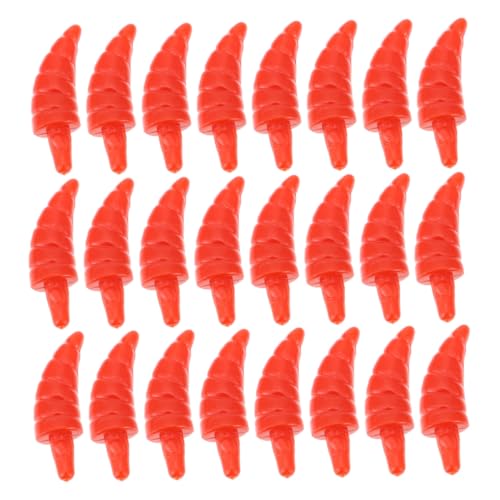 ULDIGI 200 Stück Mini Dekoration DIY Neuheit Nasen Kleine Puppen Weihnachtsschmuck Weihnachtsmann Sicherheitsdekorationen Rote Puppe Feiertags Winternase Weihnachtsmann von ULDIGI