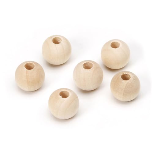 ULDIGI 200 Stück Naturholzperlen Runde Holzkugeln Unbehandelt zum Auffädeln DIY Schmuck Zubehör Bastelperlen für Handgemachten Schmuck und Kunsthandwerk ULDIGI 200 Stück Naturholzperlen Runde Holzkugeln Unbehandelt zum Auffädeln DIY Schmuck Zubehör Bastelperlen für Handgemachten Schmuck und Kunsthandwerk von ULDIGI