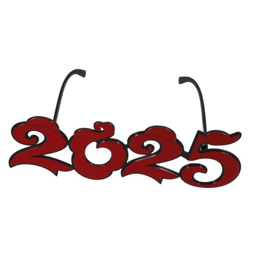 ULDIGI 2025 Brille 2025 Zahlenbrille Dekoration Jahre geformt Silvesterbrille LED Lustige Brille Spaßbrille gläser Kostümzubehör für das neue Jahr Partygeschenke für das neue Jahr Stk rot ULDIGI 2025 Brille 2025 Zahlenbrille Dekoration Jahre geformt Silvesterbrille LED Lustige Brille Spaßbrille gläser Kostümzubehör für das neue Jahr Partygeschenke für das neue Jahr Stk rot von ULDIGI