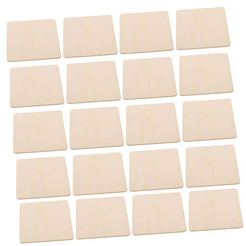 ULDIGI 20Stücke Quadratische Holzscheiben mit Abgerundeten Kanten Unbemalt und Vielseitig Einsetzbar für DIY Handwerksprojekte Holzstücke zum Schnitzen und Basteln ULDIGI 20Stücke Quadratische Holzscheiben mit Abgerundeten Kanten Unbemalt und Vielseitig Einsetzbar für DIY Handwerksprojekte Holzstücke zum Schnitzen und Basteln von ULDIGI