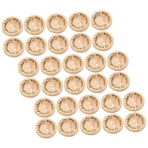 ULDIGI 2Packungen Handgefertigte Holzknöpfe Herzform Kostümdekor für Kleidung und DIY Projekte Langlebiges Holzmaterial für Bastelideen von ULDIGI