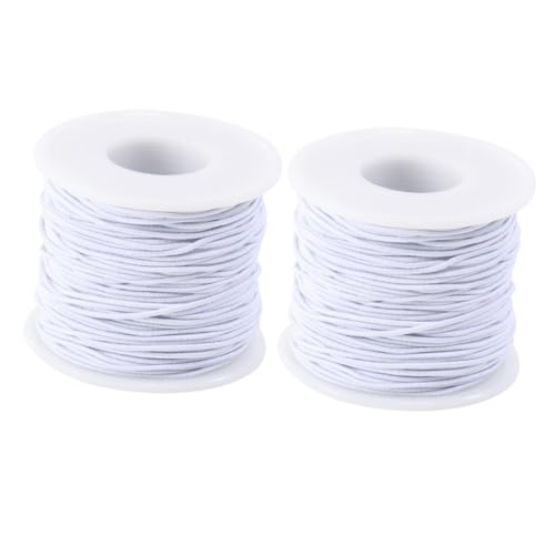 ULDIGI 2Rolle Weiches Elastisches Seil für DIY Armbänder Elastische Schnur für Schmuckherstellung Robust und Dehnbar für Handwerksprojekte Weiß ULDIGI 2Rolle Weiches Elastisches Seil für DIY Armbänder Elastische Schnur für Schmuckherstellung Robust und Dehnbar für Handwerksprojekte Weiß von ULDIGI