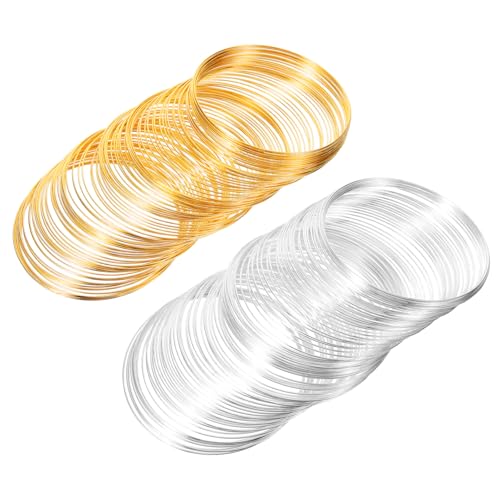 ULDIGI 2Rollen Schmuckdraht für DIY Biegsamer Flexibler Basteldraht für Schmuckherstellung Armbänder und Andere Projekte von ULDIGI