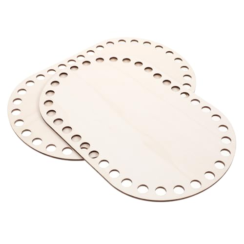 ULDIGI 2Stücke Holz Korb Basis für DIY Häkeln Robuste Holzunterlage für Handgefertigte Taschen und Körbe Basteln Vielseitig Einsetzbar ULDIGI 2Stücke Holz Korb Basis für DIY Häkeln Robuste Holzunterlage für Handgefertigte Taschen und Körbe Basteln Vielseitig Einsetzbar von ULDIGI
