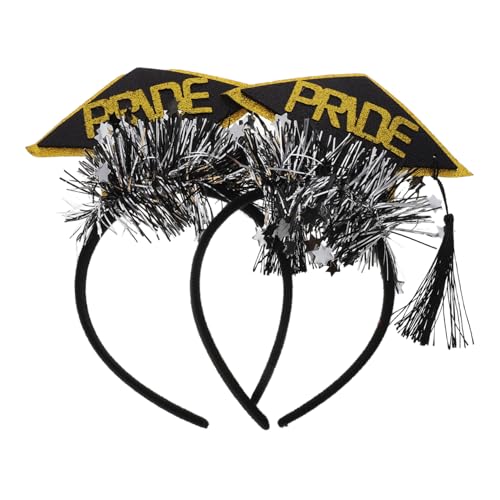 ULDIGI 2pcs Haarzubehörfoto Requisite Lustige Haarband Einzigartiges Haardekoration Stirnband Zum Anziehen Graduierungskappe Kopfbanddekoration ULDIGI 2pcs Haarzubehörfoto Requisite Lustige Haarband Einzigartiges Haardekoration Stirnband Zum Anziehen Graduierungskappe Kopfbanddekoration von ULDIGI