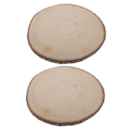 ULDIGI 2pcs Natürliche Holzscheiben Unvollendete Holzscheiben Rustikale Holzspäne Handwerk Holzringe Für Tisch Malerei Hochzeit Ornamente Weihnachten Handwerksbedarf ULDIGI 2pcs Natürliche Holzscheiben Unvollendete Holzscheiben Rustikale Holzspäne Handwerk Holzringe Für Tisch Malerei Hochzeit Ornamente Weihnachten Handwerksbedarf von ULDIGI