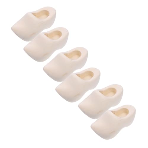 ULDIGI 3 Paare Miniature Holzschuhe Klompen Puppenhaus Zubehör DIY Blank Holzschuhe zum Bemalen und Basteln Glatte Oberfläche Realistische Puppenschuh Modelle für Kreative Miniatur ULDIGI 3 Paare Miniature Holzschuhe Klompen Puppenhaus Zubehör DIY Blank Holzschuhe zum Bemalen und Basteln Glatte Oberfläche Realistische Puppenschuh Modelle für Kreative Miniatur von ULDIGI