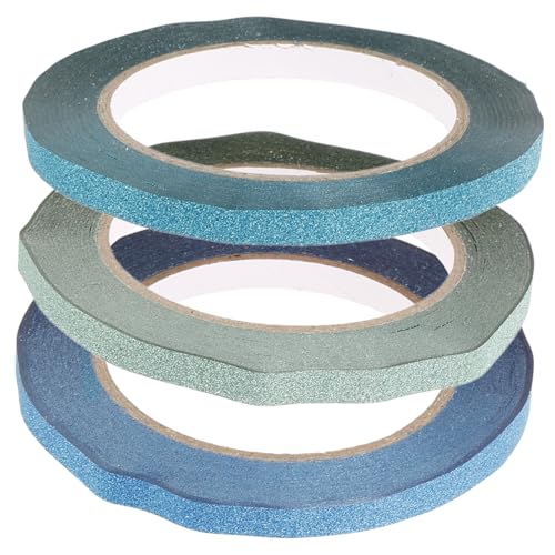 ULDIGI 3 Rollen Handgefertigtes Klebeband Papierkleber Plakatband Goldenes Washi-tape Junk-journal-zubehör Goldband Wandsicheres Klebeband Hochleistungsband Aufkleber Japanisches Papier von ULDIGI