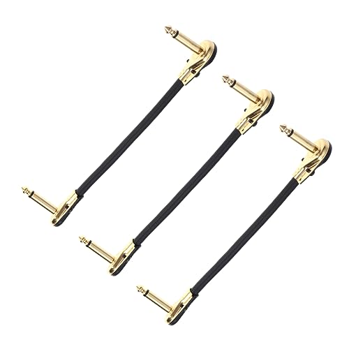 ULDIGI 3 STÜCKE Instrumentenkabel mit Rechtwinkligen Steckern Doppelt Abgeschirmt Sauerstofffreiem Kupfer Geräuscharm für Gitarre Bass Keyboard und Effektpedale Langlebig ULDIGI 3 STÜCKE Instrumentenkabel mit Rechtwinkligen Steckern Doppelt Abgeschirmt Sauerstofffreiem Kupfer Geräuscharm für Gitarre Bass Keyboard und Effektpedale Langlebig von ULDIGI