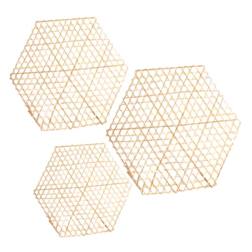 ULDIGI 3 Stück Bambus Webanhänger DIY Dekoration Langlebig Sicher Kindergarten Bastelmaterial Hexagonal Große Mittlere Kleine Kreative Handarbeit Wohnkultur ULDIGI 3 Stück Bambus Webanhänger DIY Dekoration Langlebig Sicher Kindergarten Bastelmaterial Hexagonal Große Mittlere Kleine Kreative Handarbeit Wohnkultur von ULDIGI